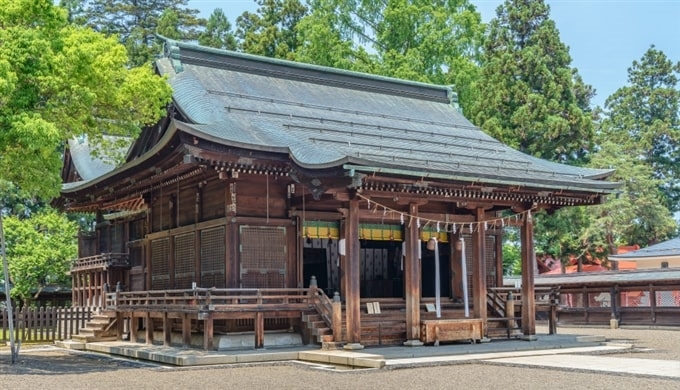 Uesugi-jinja Shrine,  Yonezawa, Yamagata,  Tohoku, Japan