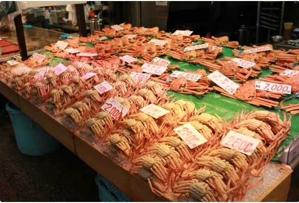 Chợ Omicho, Kanazawa, Ishikawa, Hokuriku Shinetsu, Nhật Bản