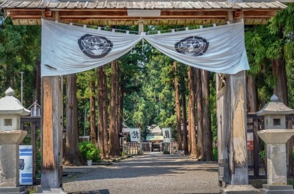 Uesugi-jinja Shrine,  Yonezawa, Yamagata,  Tohoku, Japan