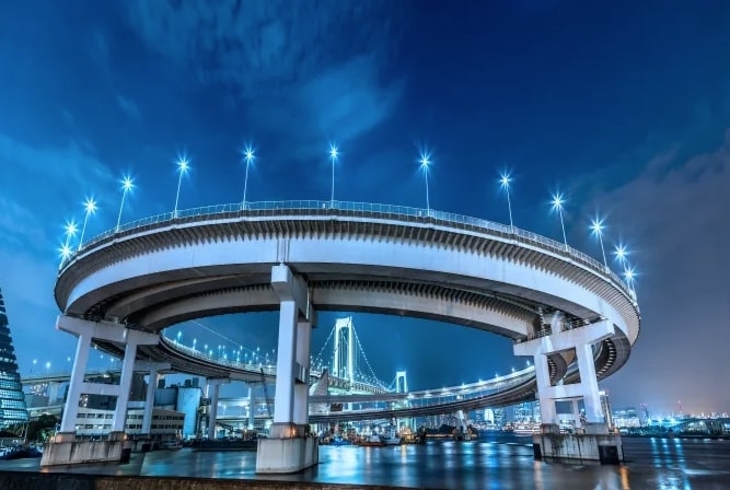 Cầu Cầu vồng, Odaiba, Tokyo, Kanto, Nhật Bản