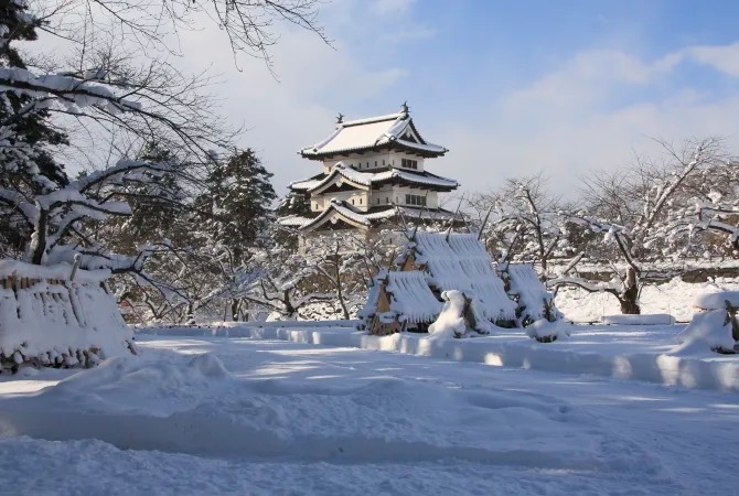 Thành Hirosaki, Aomori, Tohoku, Nhật Bản