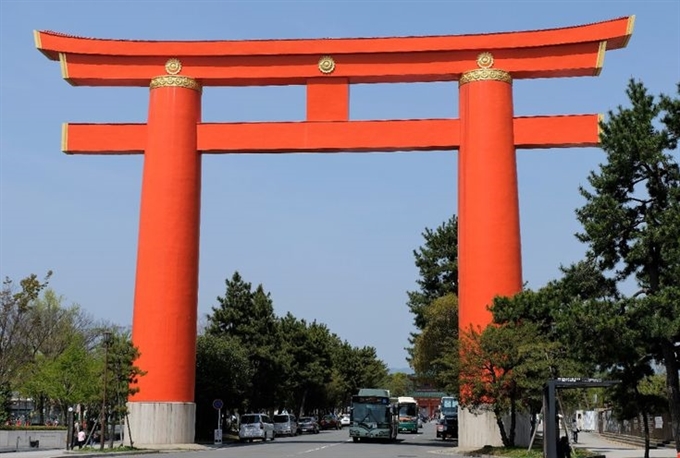 Đền thờ Heian-jingu, Kyoto, Kansai, Nhật Bản