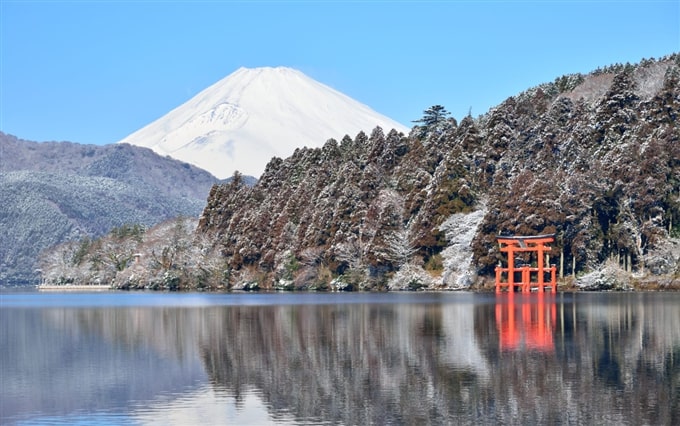 Hồ Ashinoko,  Hakone, Kanagawa, Kanto, Nhật Bản