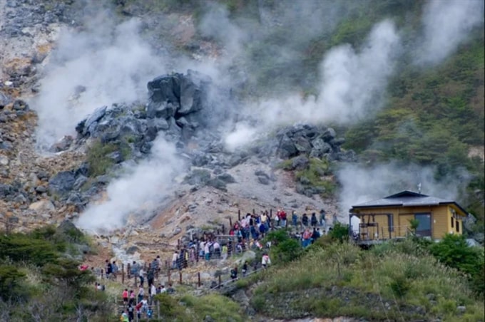 Owakudani, Hakone. Kanagawa, Kanto, Nhật Bản