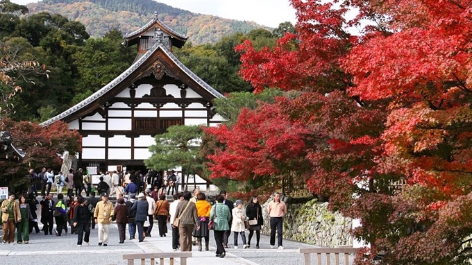 Chùa Tenryuji,  Kyoto, Kansai, Nhật Bản