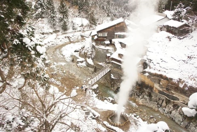 Công viên Khỉ tuyết Jigokudani, Nagano, Hokuriku Shinetsu, Nhật Bản