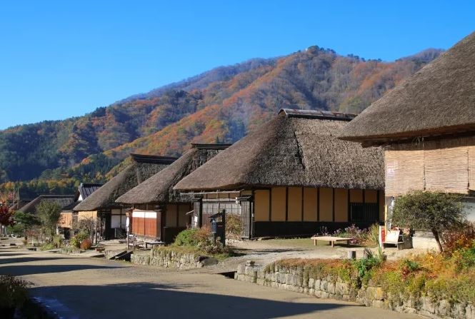 Ouchi-juku,  Fukushima , Tohoku, Nhật Bản