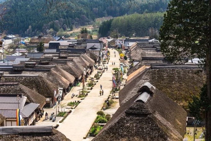 Ouchi-juku,  Fukushima , Tohoku, Nhật Bản