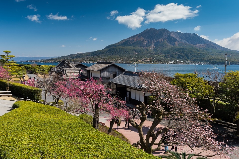 Du lịch Nhật Bản Kagoshima - Sakurajima - Senganen