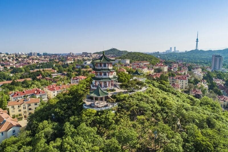 Công viên Tiểu Ngọc Sơn Bến tàu Trạm Kiều Thanh Đảo Trung Quốc