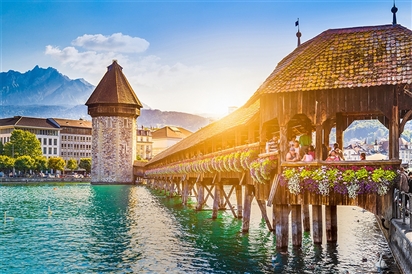 Cây cầu mái gỗ Kapellbrucke, Thụy Sỹ