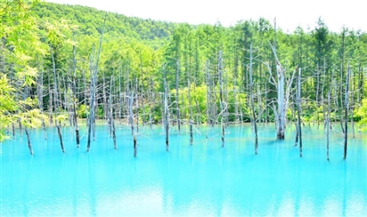 Hồ Xanh, Hokkaido, Nhật Bản