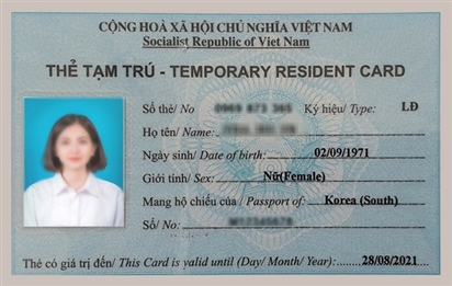 Dịch vụ làm thẻ tạm trú thời hạn 01 năm