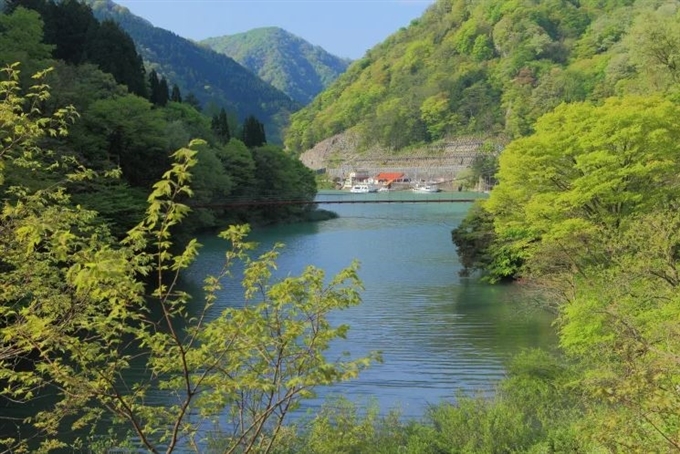 Thung lũng Shogawakyo, Toyama , Hokuriku Shinetsu, Nhật Bản